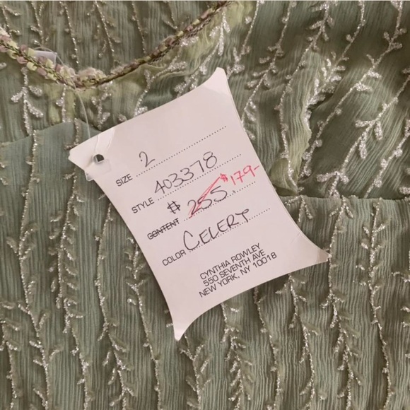 NWT Cynthia Rowley Sage Beaded Mini Dress - Picture 4 of 4